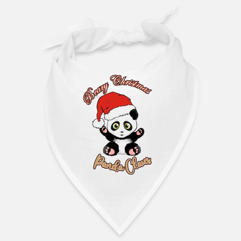 Panda Claus Beary Christmas Bandana