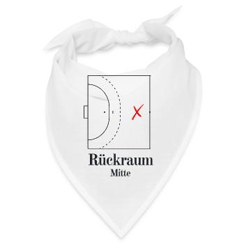 Rückraum Mitte - Handball - Bandana - Weiß - Vorne