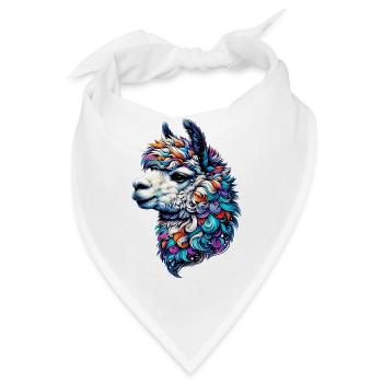 Alpaka - Bandana - Weiß - Vorne