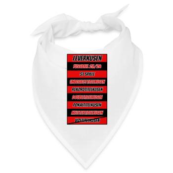 Leverkusen und die Rekorde 2023/2024 @ Markus - Bandana - Weiß - Vorne