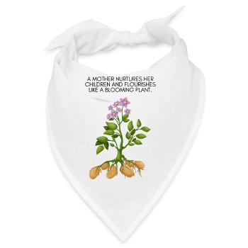 Wachsender Baum Motiv - Bandana - Weiß - Vorne