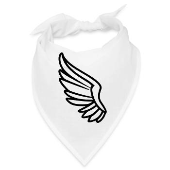 Engelsflügel - Bandana - Weiß - Vorne