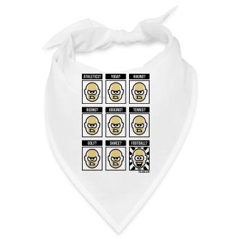 Nothing Beats Football! (Fußballfan / POS / 3C) - Bandana - Weiß - Vorne