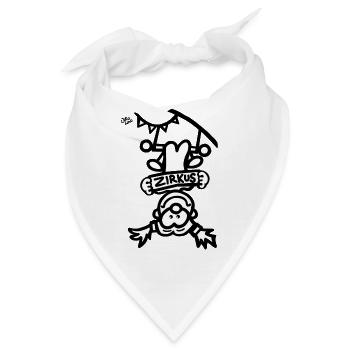 Zirkus - Bandana - Weiß - Vorne
