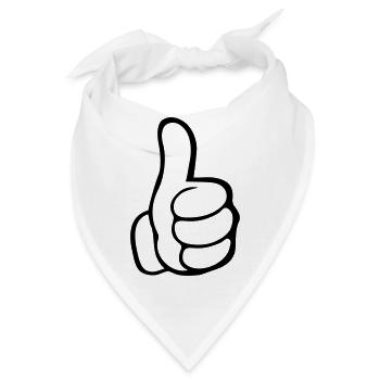 like hand - Bandana - Weiß - Vorne