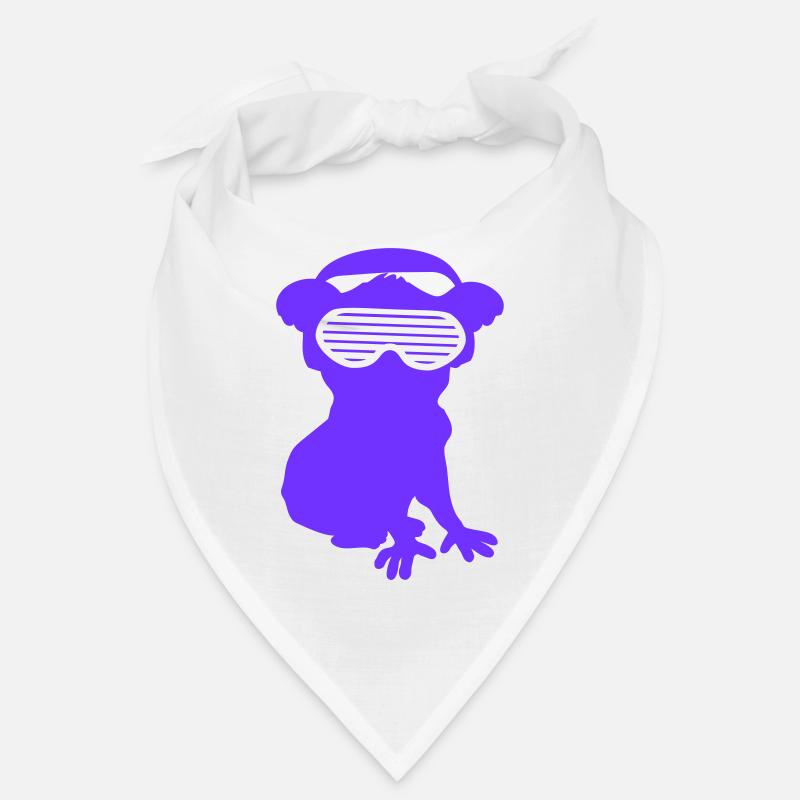 Cool DJ Koala Bär Koalabär Silhouette Party Musik Bandana