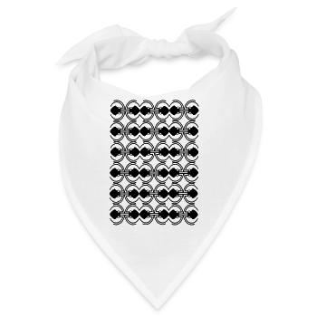 Aufwändig - Bandana - Weiß - Vorne