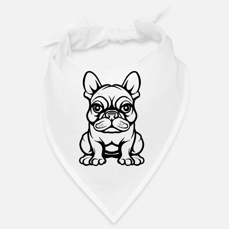 Bulldogg Chien Bande dessinée Bandana