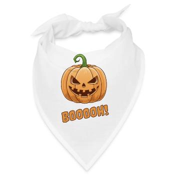 Halloween-Pumpkin - Bandana - Weiß - Vorne