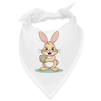 Osterhase - Bandana - Weiß - Vorne