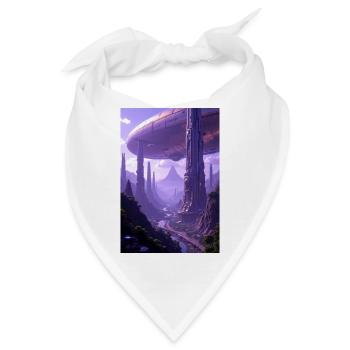 Sci-Fi Film Alien Planet - Bandana - Weiß - Vorne