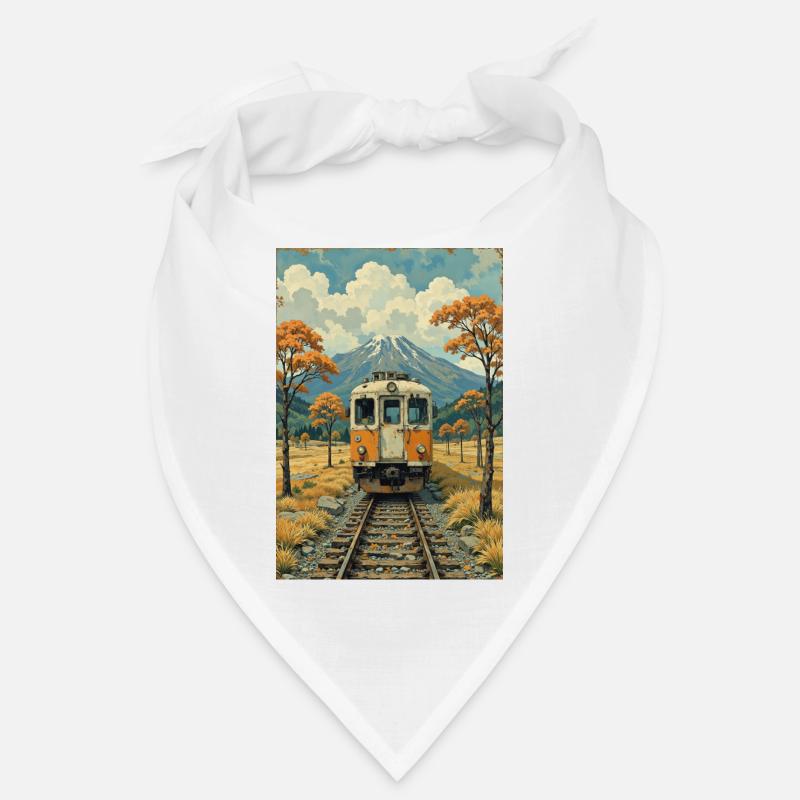 Retro Zug Bild Bandana