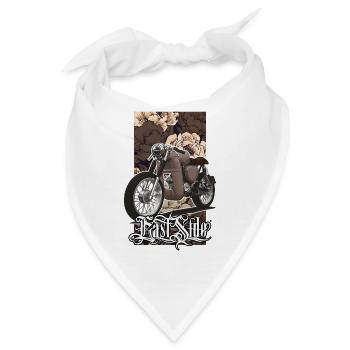 S51 (braun) // Illustration - Bandana - Weiß - Vorne
