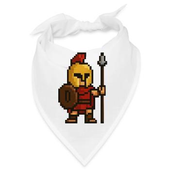 spartaner pixel - Bandana - Weiß - Vorne