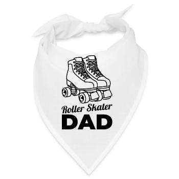 Rollschuhläufer Papa - Bandana - Weiß - Vorne