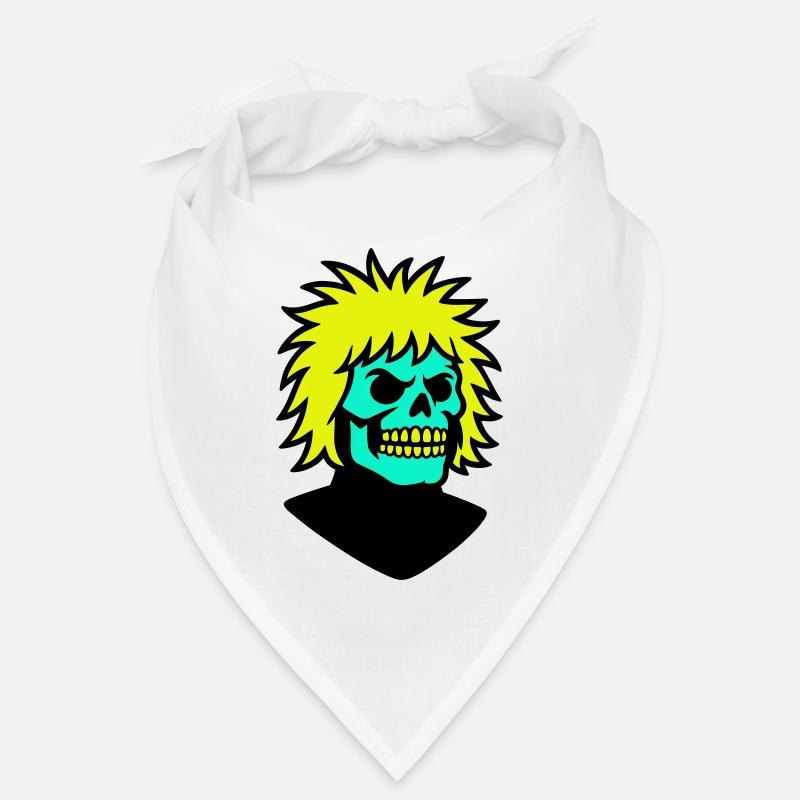 Skullman avec une coiffure cool - Bandana - blanc