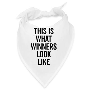 So sehen Gewinner aus - Bandana - Weiß - Vorne