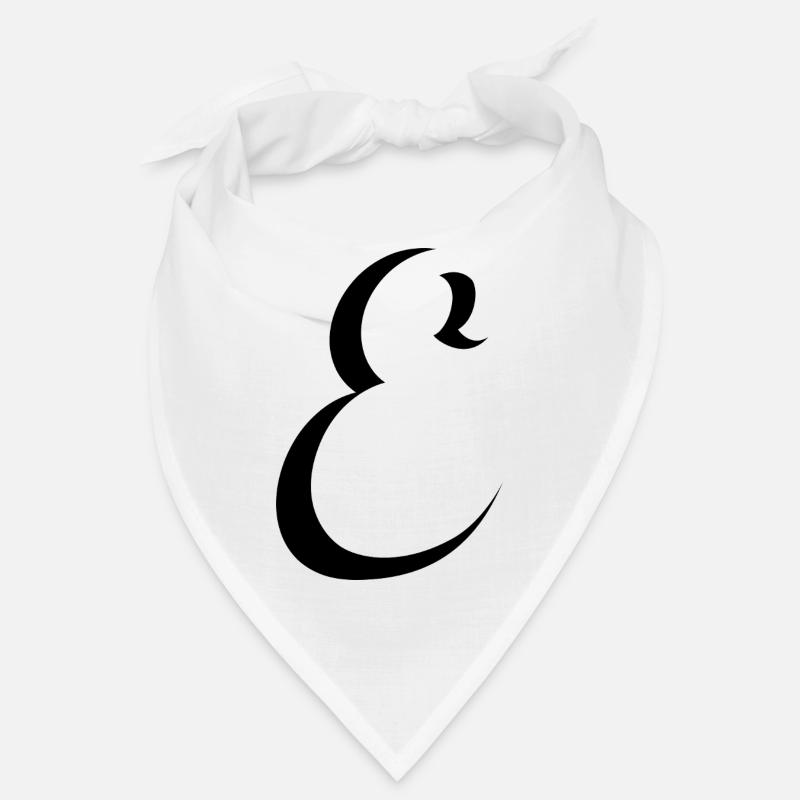 Lettre E, nom, la lettre E Bandana