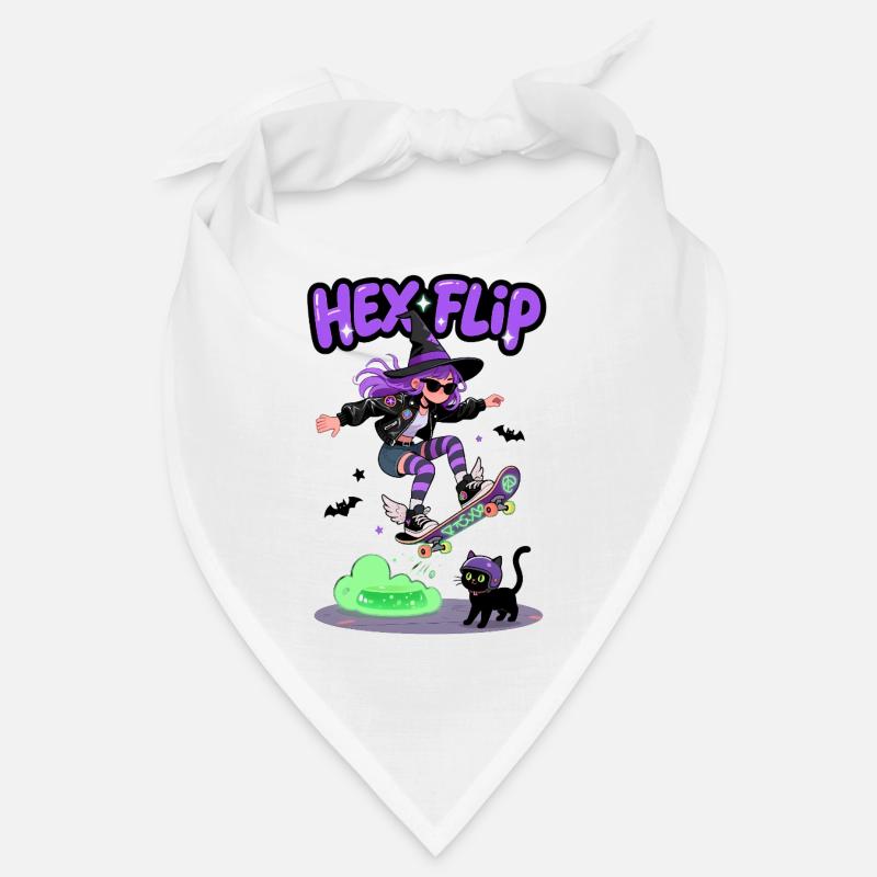 Hex Flip Witch Skateboard Design Bandana
