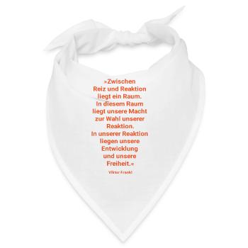 Gedankenraum - Zwischen Reiz und Reaktion - Bandana - Weiß - Vorne