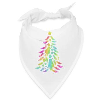 Weihnachtsbaum Nussknacker - Bandana - Weiß - Vorne