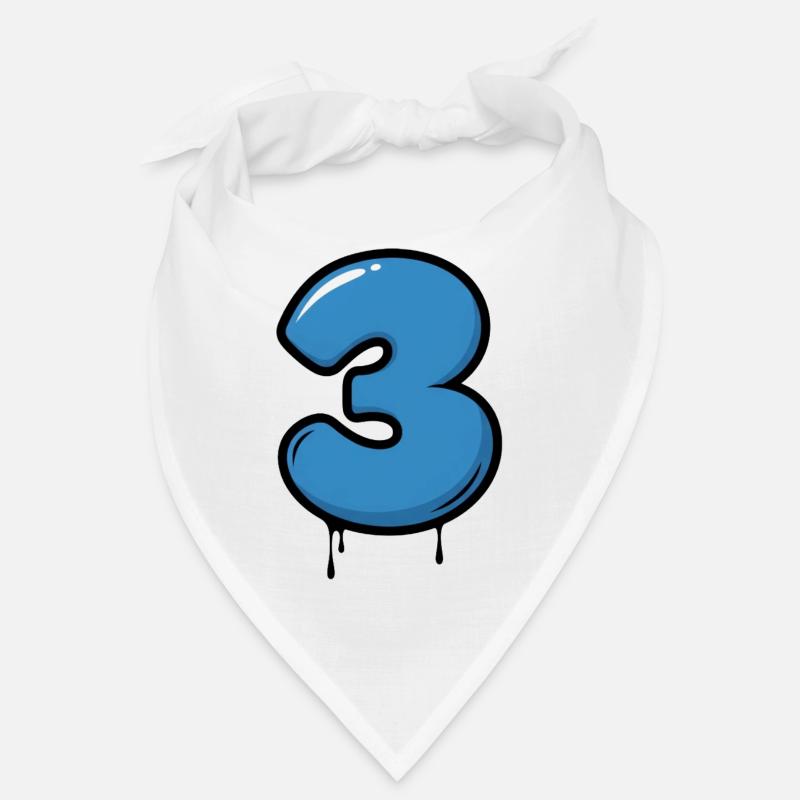 Three Drops Neon Blue Bandana