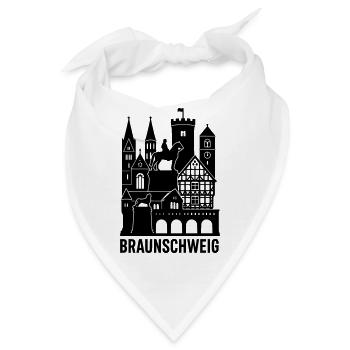 braunschweig silhouette - Bandana - Weiß - Vorne