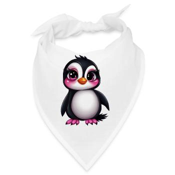 süßer Pinguin :) - Bandana - Weiß - Vorne