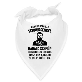 Schnürsenkel Erfinder Witziger Spruch - Bandana - Weiß - Vorne
