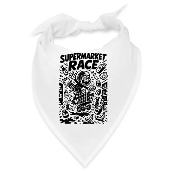 Supermarkt Rennen Kinder Witzig - Bandana - Weiß - Vorne