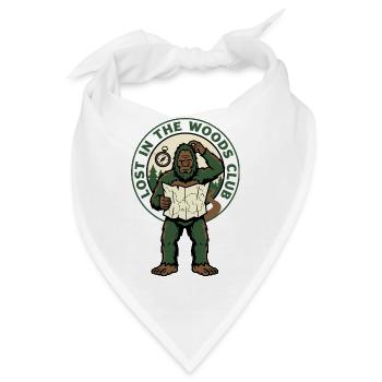 Lost in the Woods Bigfoot Club - Bandana - Weiß - Vorne