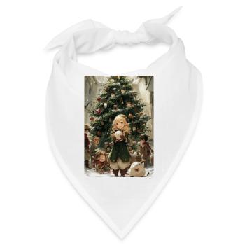 Elfin Noel: Gemütlicher Heiligabend - Bandana - Weiß - Vorne
