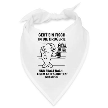 antischuppen shampoo fisch witz - Bandana - Weiß - Vorne