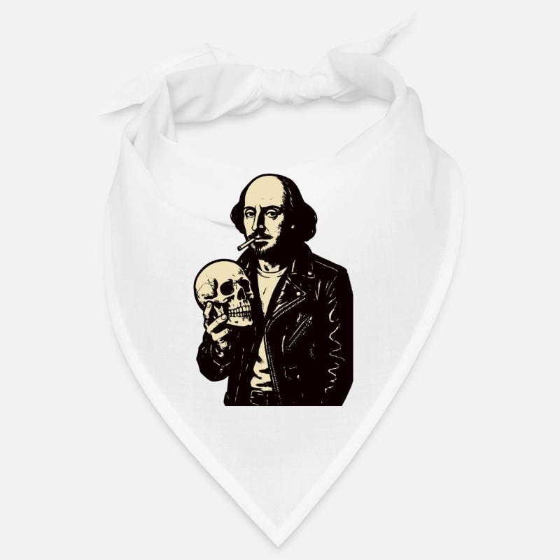 William Shakespeare mit Schädelporträt Bandana