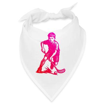 Ein Must Have für echte Unihockey - Bandana - Weiß - Vorne