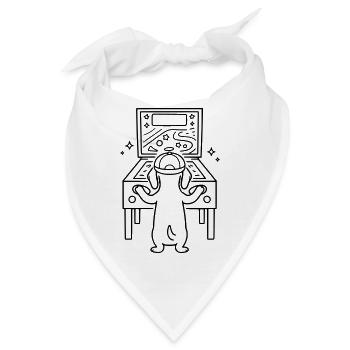 Dackel Flipper Pinball Kinder Personalisierbar  - Bandana - Weiß - Vorne