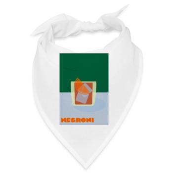 Negroni – Bold Cocktail Print - Bandana - Weiß - Vorne