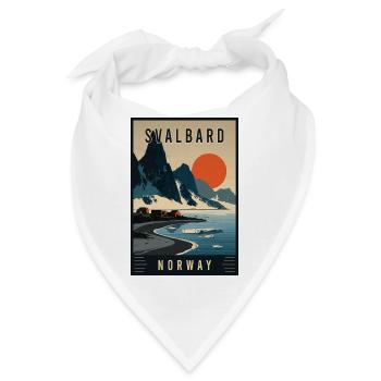 Erleben Sie Polarabenteuer von Spitzbergen in Norwegen - Bandana - Weiß - Vorne