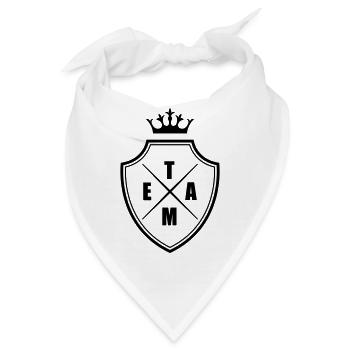 Team Wappen Crest - Bandana - Weiß - Vorne