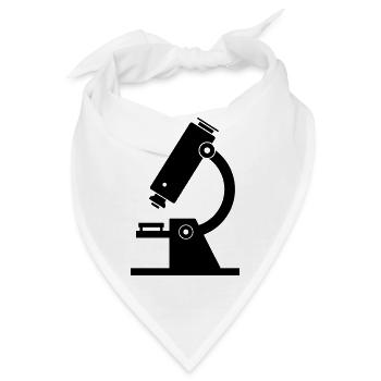 Mikroskop - Bandana - Weiß - Vorne