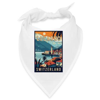 Ruhe in Locarno – Schweiz - Bandana - Weiß - Vorne