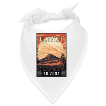 Erleben Sie die landschaftliche Schönheit von Flagstaff in Arizona - Bandana - Weiß - Vorne