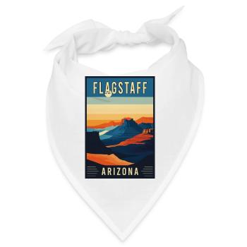 Entdecken Sie die landschaftliche Schönheit von Flagstaff in Arizona - Bandana - Weiß - Vorne