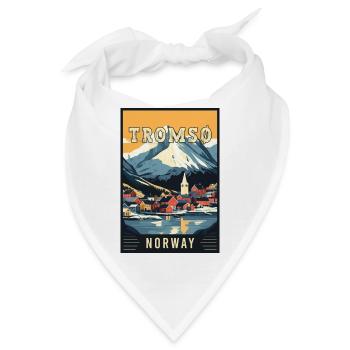 Entdecken Sie das arktische Abenteuer von Tromsø in Norwegen - Bandana - Weiß - Vorne