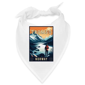 Entdecken Sie das arktische Abenteuer von Tromsø in Norwegen - Bandana - Weiß - Vorne