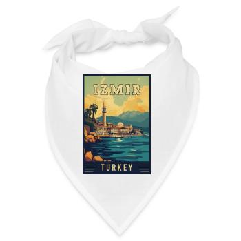 Entdecken Sie die Schönheit von Izmir in der Türkei - Bandana - Weiß - Vorne