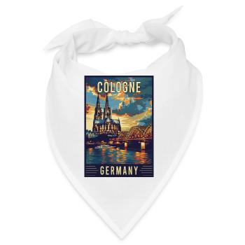 Erleben Sie die kulturellen Reize von Köln in Deutschland - Bandana - Weiß - Vorne