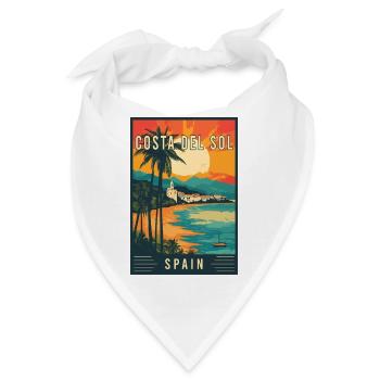 Erkunden Sie die Mittelmeer-Costa del Sol in Spanien - Bandana - Weiß - Vorne