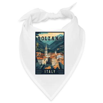 Entdecken Sie die Alpenstadt Bozen in Italien - Bandana - Weiß - Vorne