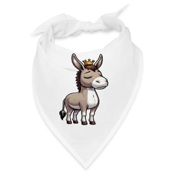 Esel Eselchen Eselhalter Muli Langohresel Muli - Bandana - Weiß - Vorne